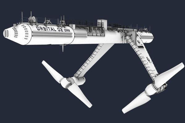 schwimmendes Gezeitenkraftwerk O2