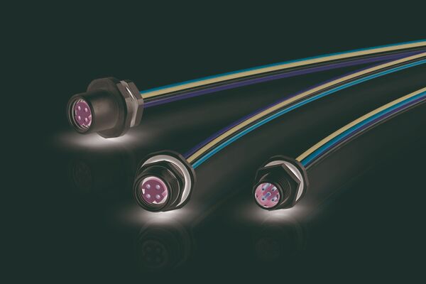 Rundsteckverbinder M8-D mit Litzen