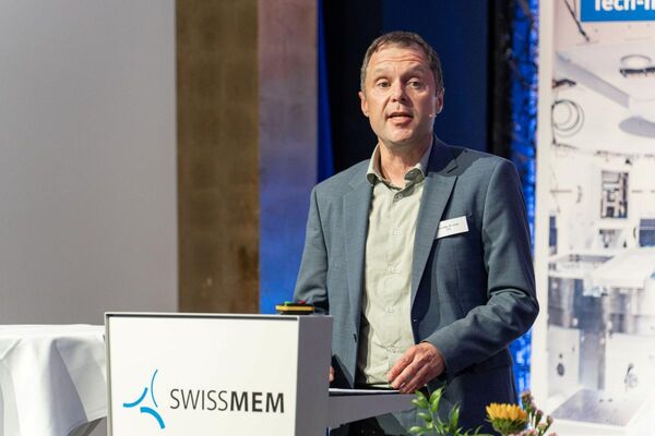 Barnaby Skinner, stellvertretender Chefredaktor der NZZ, am 24. Swissmem Symposium