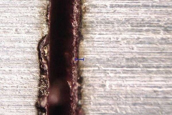 Schnittfuge Laserschneiden