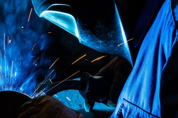 Schweisser bei der Arbeit