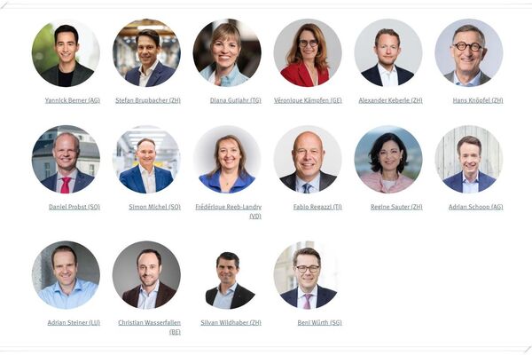 Erste Kandidierende des «Team Tech-Industrie».