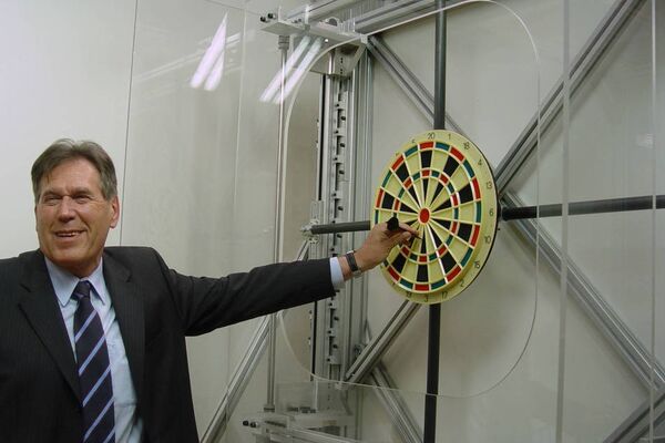 Treffsichere Dartscheibe