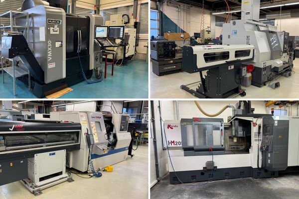 Ein letzter Blick in die Werkstatt vor der Auktion: Die Bearbeitungszentren, darunter hochmoderne Modelle von HURCO und DMG.