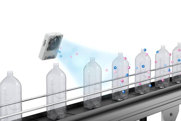 Statische Entladung bei PET-Flaschen