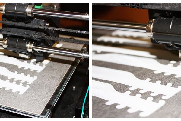 3D-Druck auf Pertinaxplatte