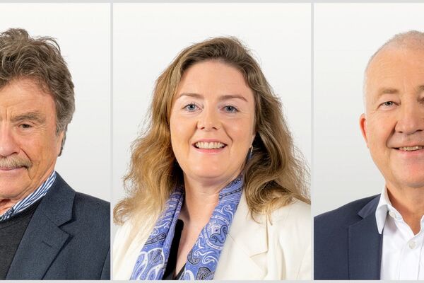 Maxon vor Generationenwechsel und mit stabilem Geschäftsjahr. Im Bild: Karl-Walter Braun, Bianca Braun, Eugen Elmiger (CEO)