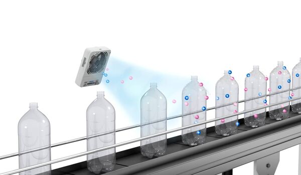 Statische Entladung bei PET-Flaschen