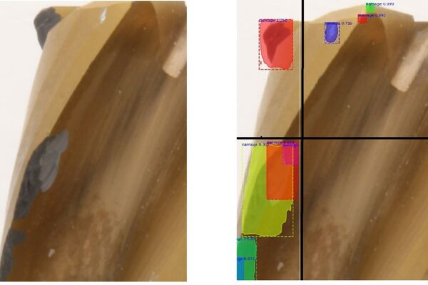 Instanzsegmentierung zur Verschleissdetektion und -lokalisierung auf Basis einer Hybrid-CNN-Architektur.