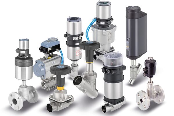 Bürkert bietet ein breitgefächertes Programm an Prozess- und Regelventilen