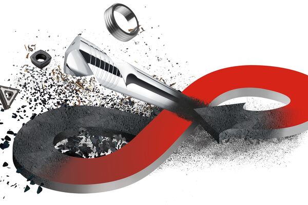 Durch innovative Recyclingverfahren gelingt es Ceratizit, Hartmetallprodukte umzuwandeln