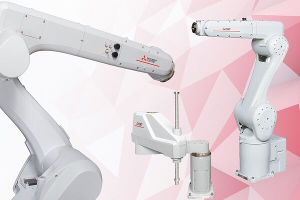 SCARA- und Knickarmroboter der CR-Serie von Mitsubishi Electric