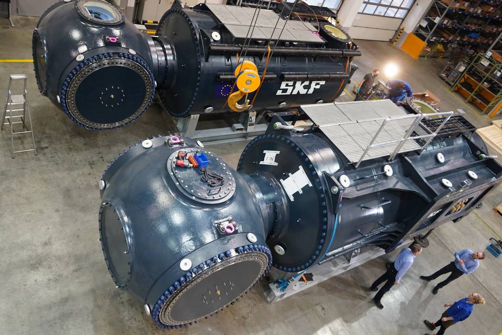 Antriebsstrang für die Gezeitenturbine