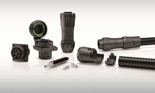 Bild 5: HEC: Outdoor-Steckverbinder gemäss IP68/IP69K. Foto: Binder