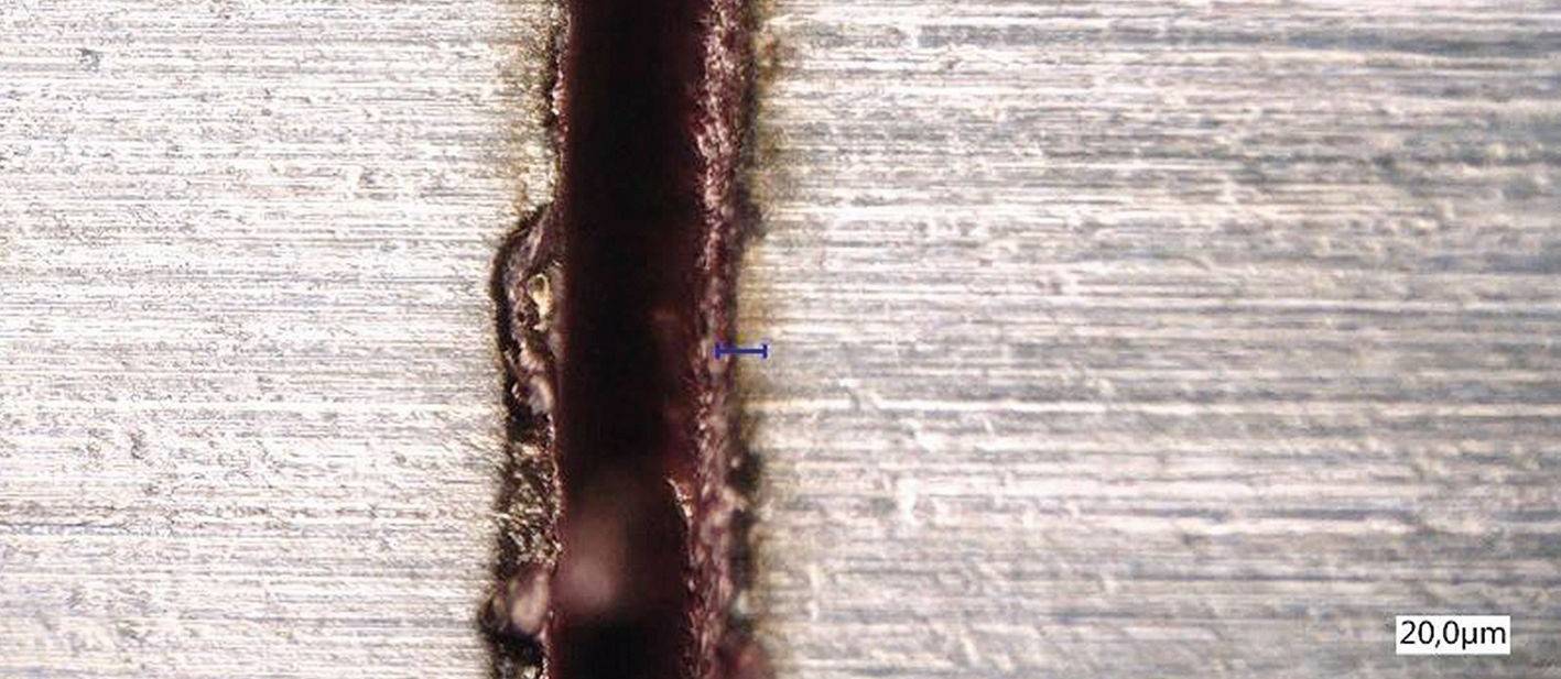 Schnittfuge Laserschneiden