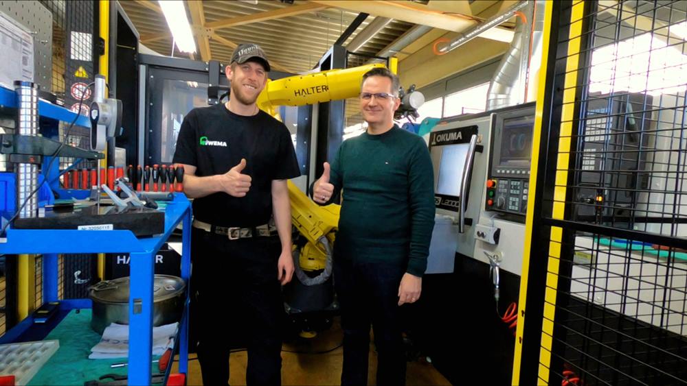 Mark Husistein (links), Geschäftsführer von Huwema, und Daniel Graf von der Nachbur AG