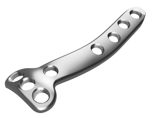 Zerspante Tibiaplatte mit Zerspanwerkzeug von Mikron