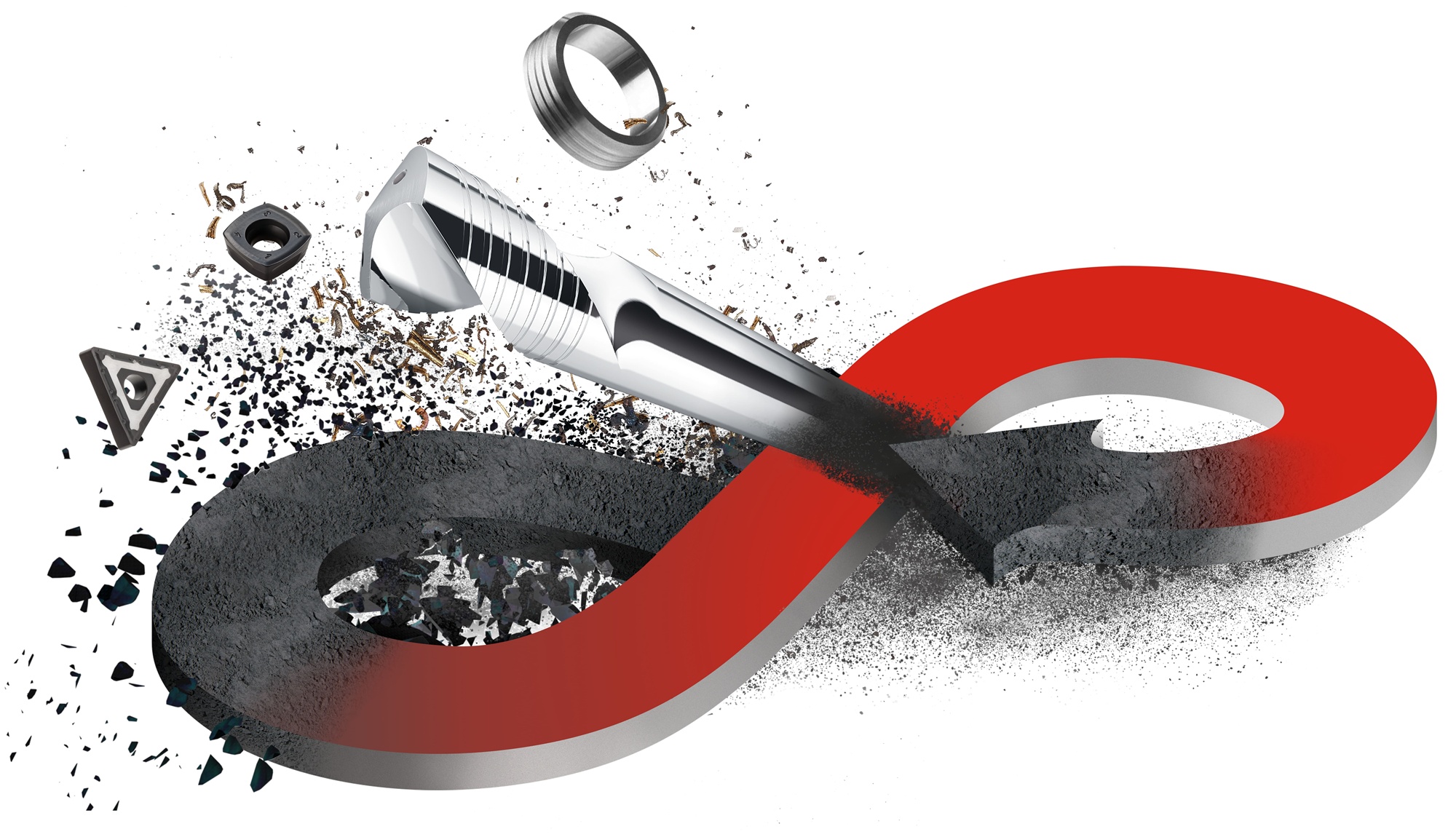 Durch innovative Recyclingverfahren gelingt es Ceratizit, Hartmetallprodukte umzuwandeln