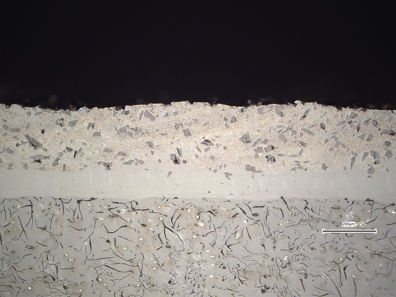 Multi-Layer-Schicht vor dem Schleifen