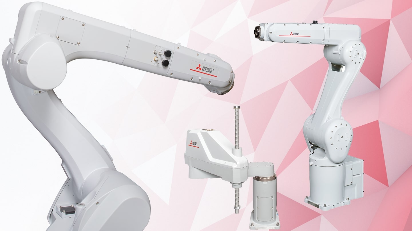 SCARA- und Knickarmroboter der CR-Serie von Mitsubishi Electric