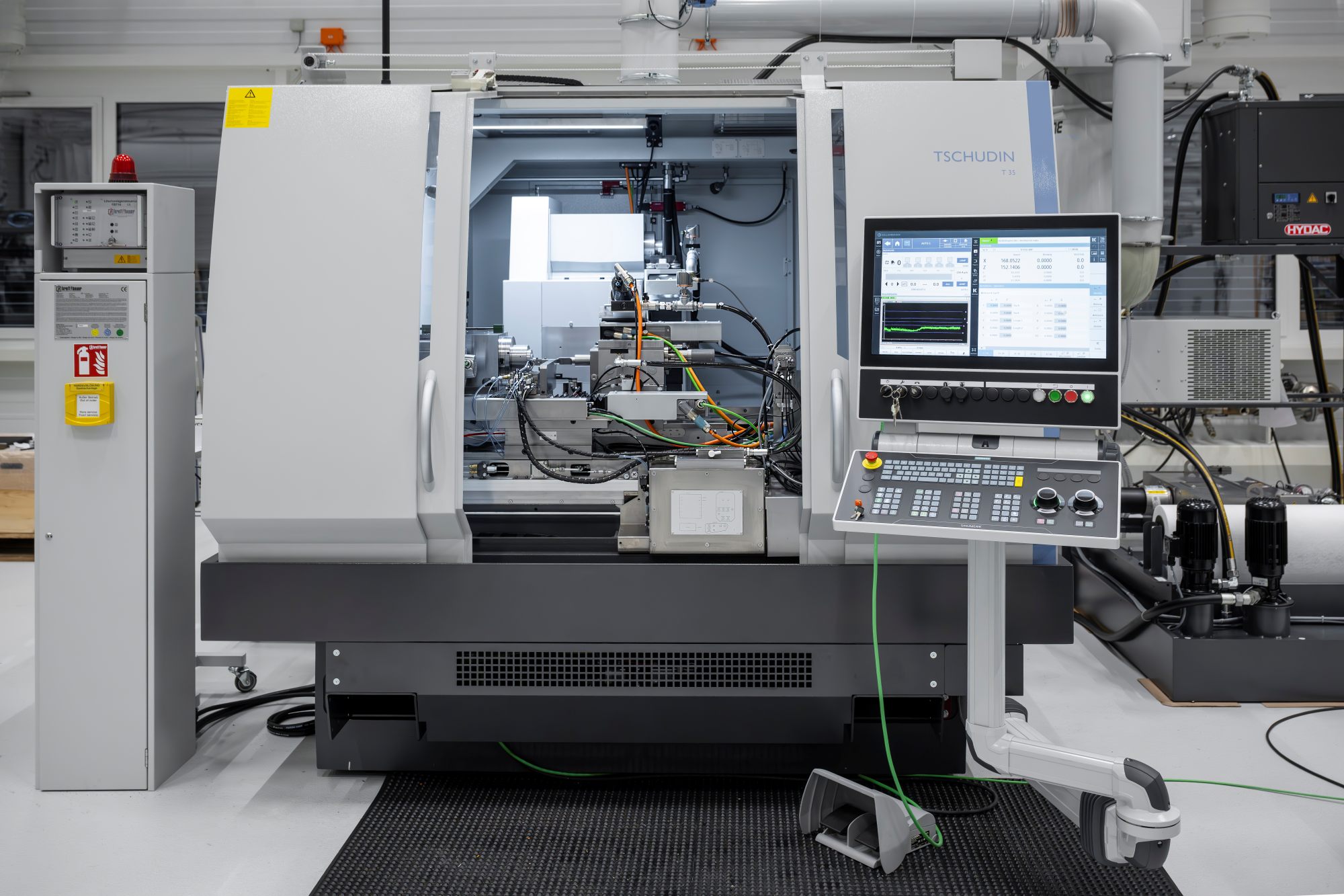 Die Kellenberger T1000-Rundschleifmaschine von Kellenberger steht für die präzise und schnelle Einzweck-Fertigung und wird in der Regel im Betrieb nicht umgerüstet.