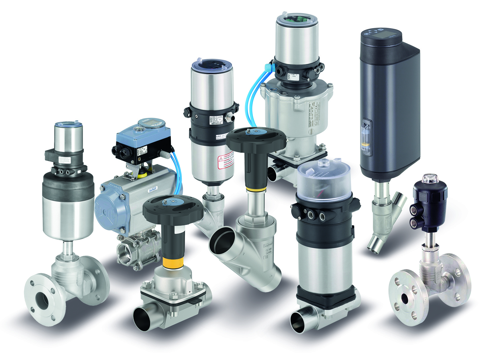 Bürkert bietet ein breitgefächertes Programm an Prozess- und Regelventilen