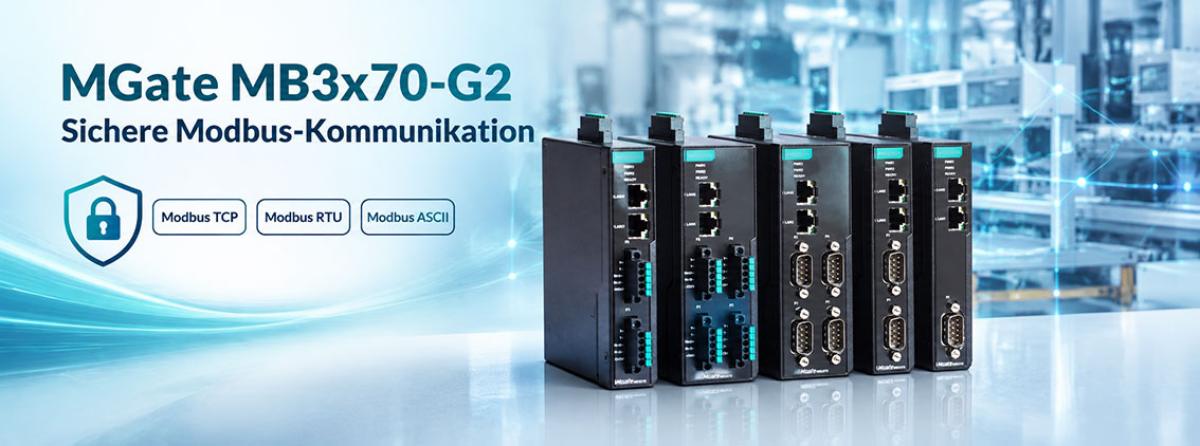 Moxa MGate MB3x70-G2 Modbus-Gateways der Serie G2
