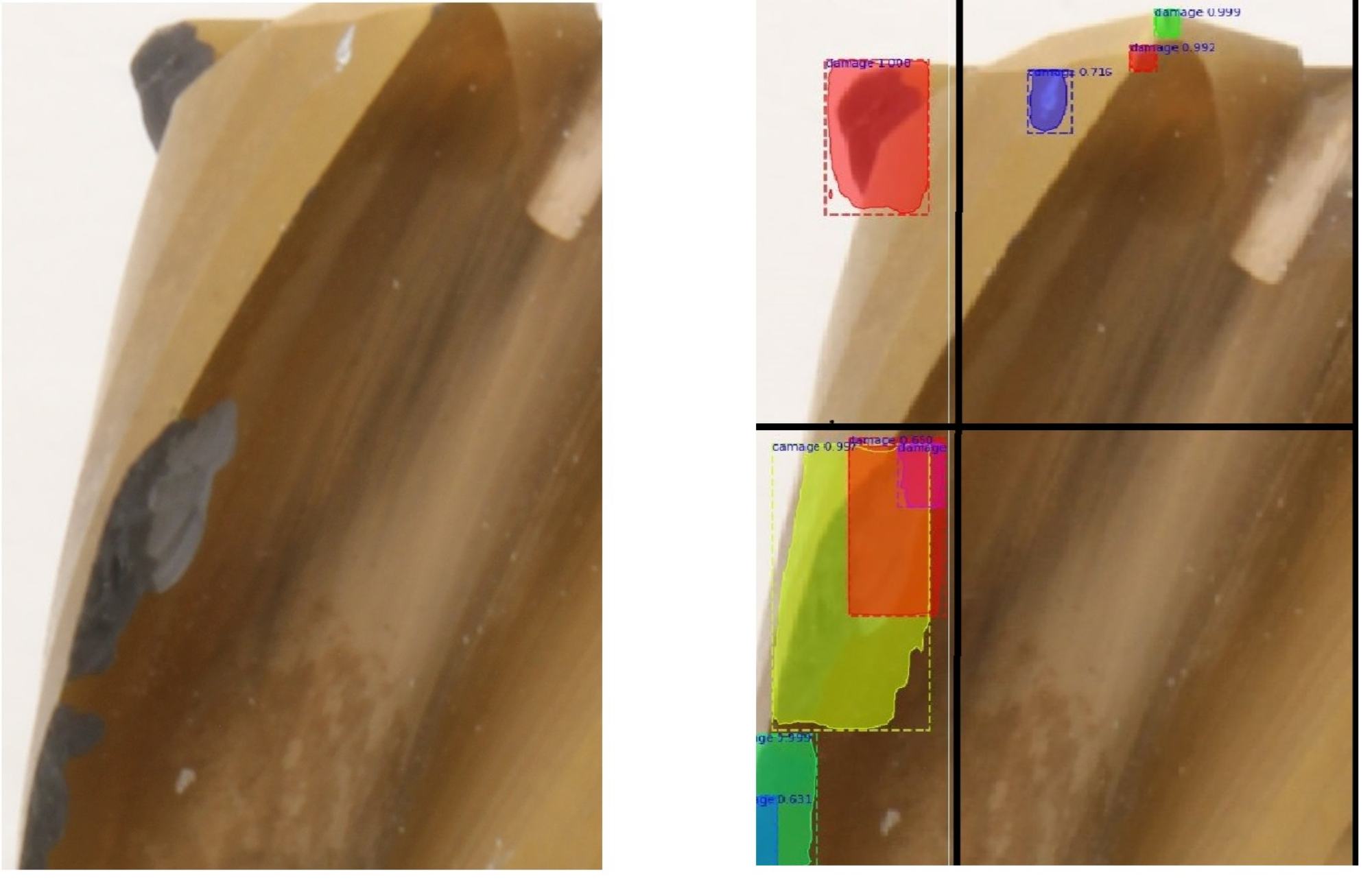 Instanzsegmentierung zur Verschleissdetektion und -lokalisierung auf Basis einer Hybrid-CNN-Architektur.