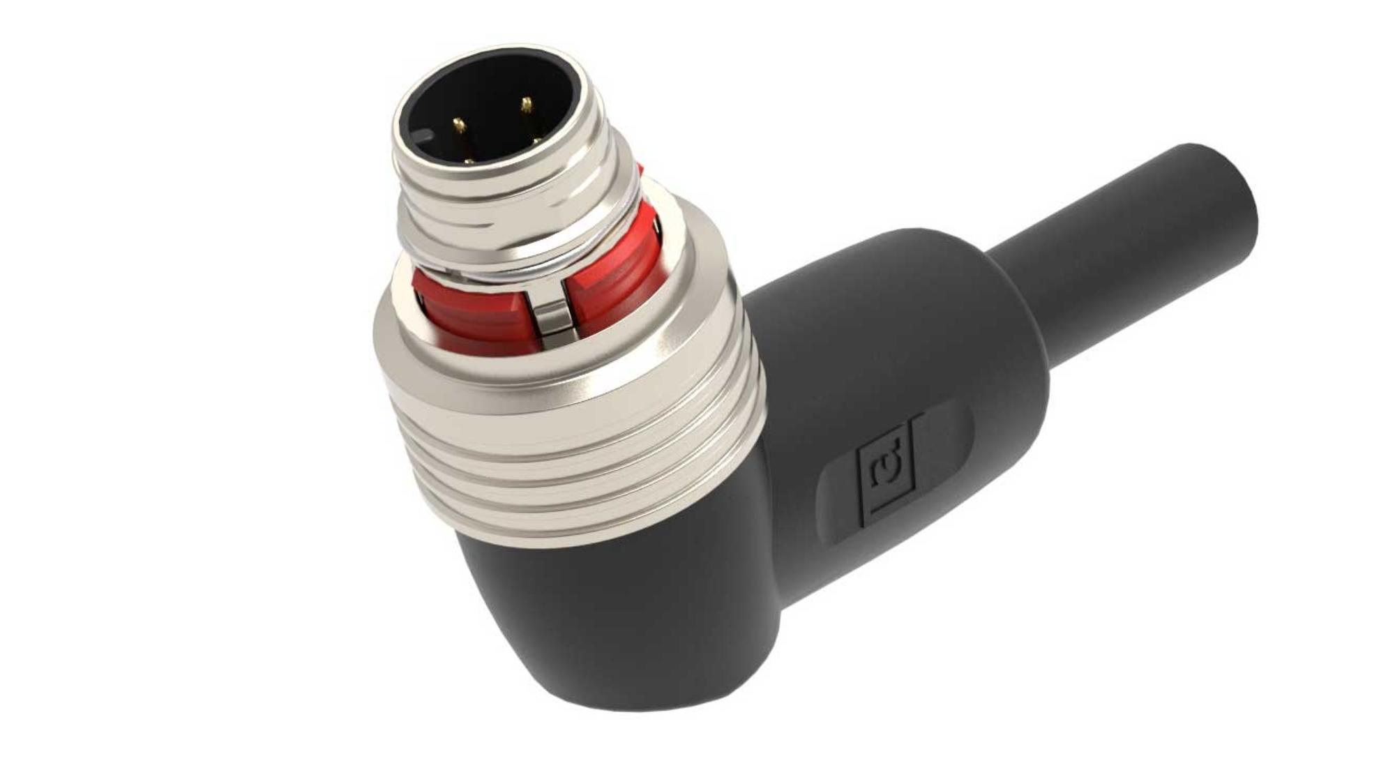 M12-Steckverbinder mit Push-Pull-Verriegelung nach IEC 61076-2-010