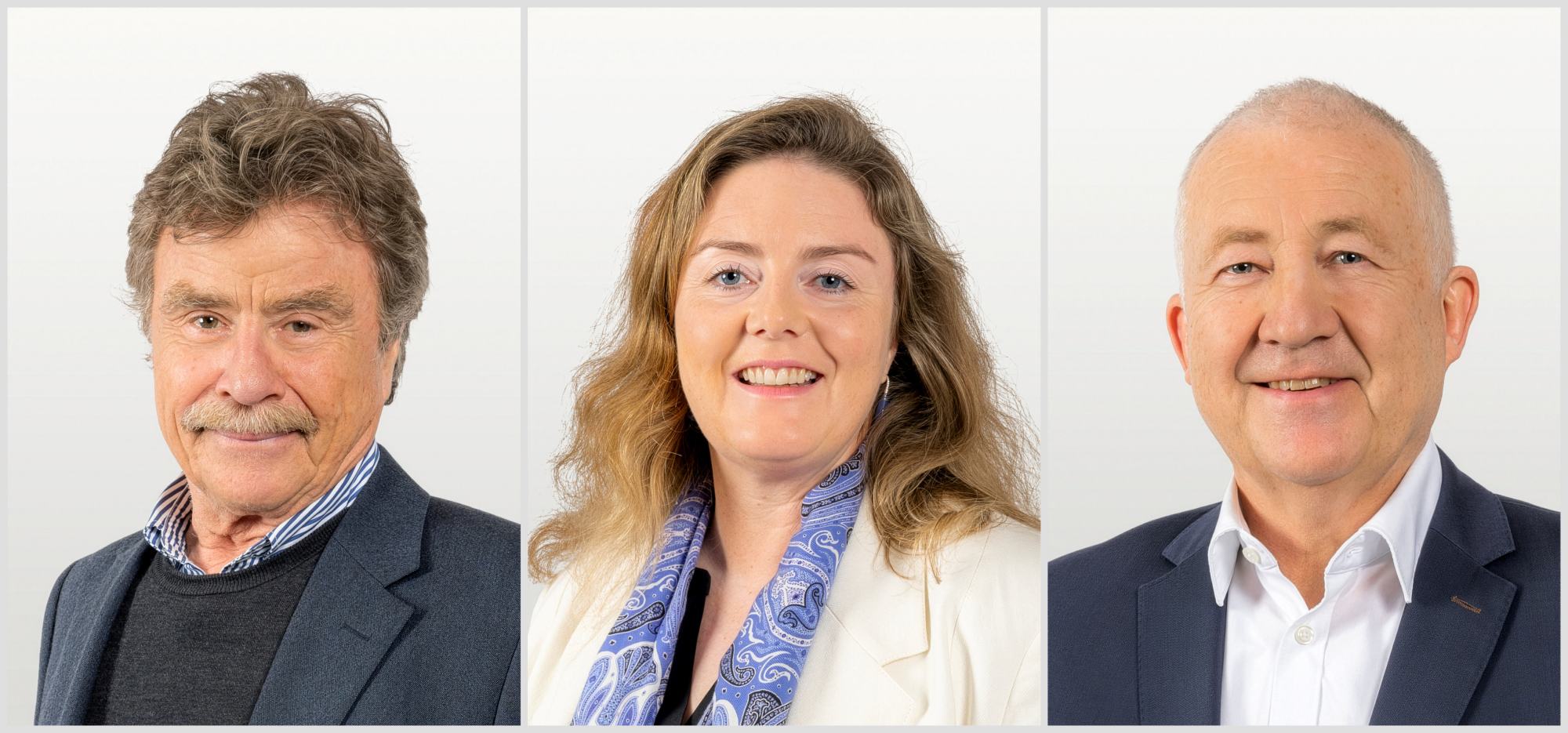Maxon vor Generationenwechsel und mit stabilem Geschäftsjahr. Im Bild: Karl-Walter Braun, Bianca Braun, Eugen Elmiger (CEO)