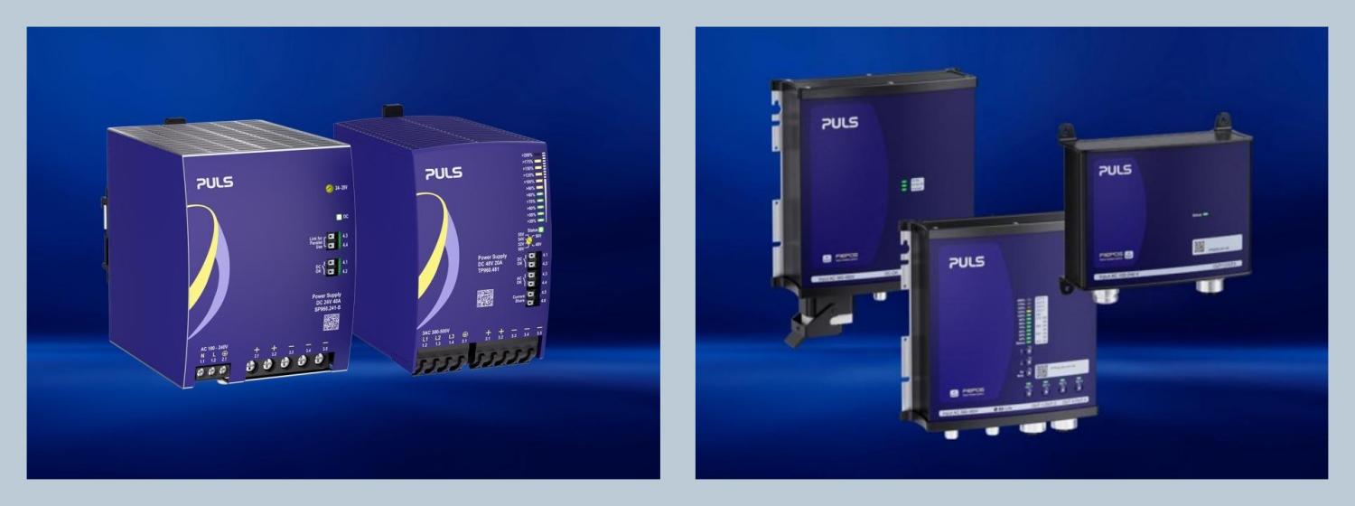 Innovative DIN-Schienen-Stromversorgungen: Die neue Produktfamilie PLANET von PULS. FIEPOS: Neue IP54-, IP65- und IP67-Varianten für die dezentrale Stromversorgung.