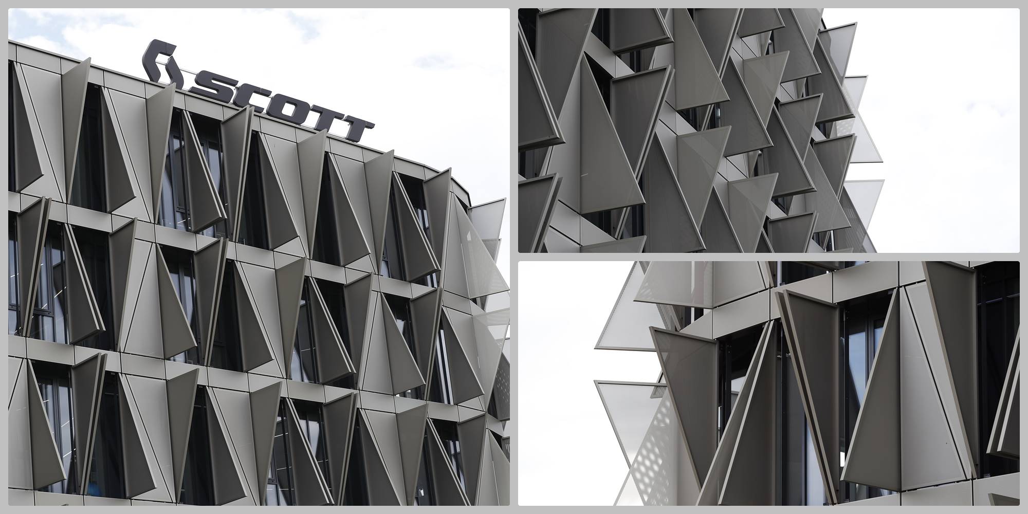 Die Segel aus Leichtmetall sind ins Automationskonzept des Gebäudes eingebunden.